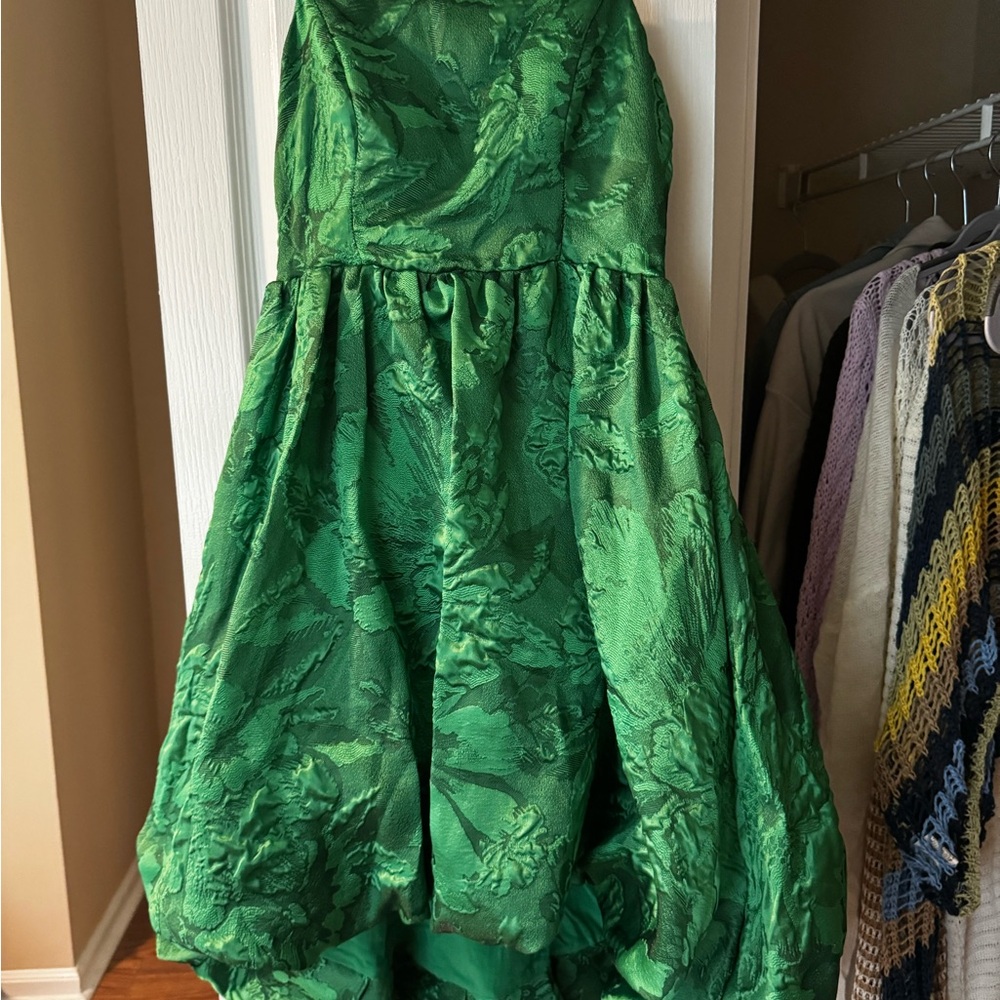 Anthropologie Emerald Green Midi Dress